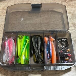 76pc Fishing Lure Set with Tackle Box